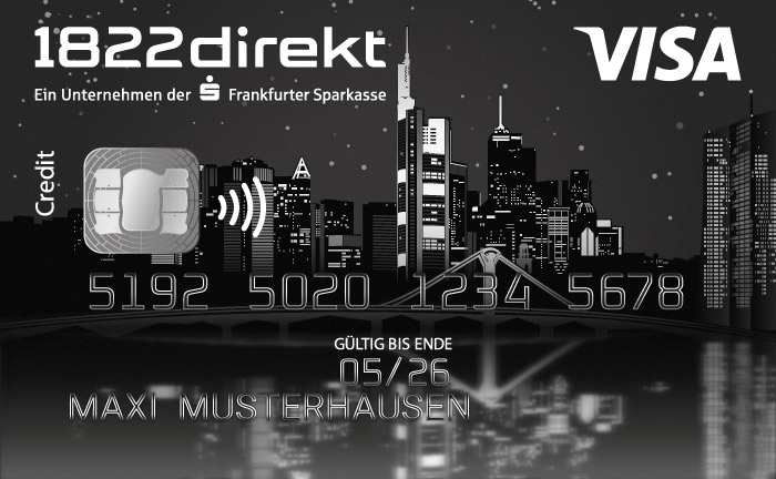 1822 Direkt Visa Gold Kreditkarte beantragen Schritt-für-Schritt-Anleitung